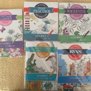 Set of 5 Coloring Books